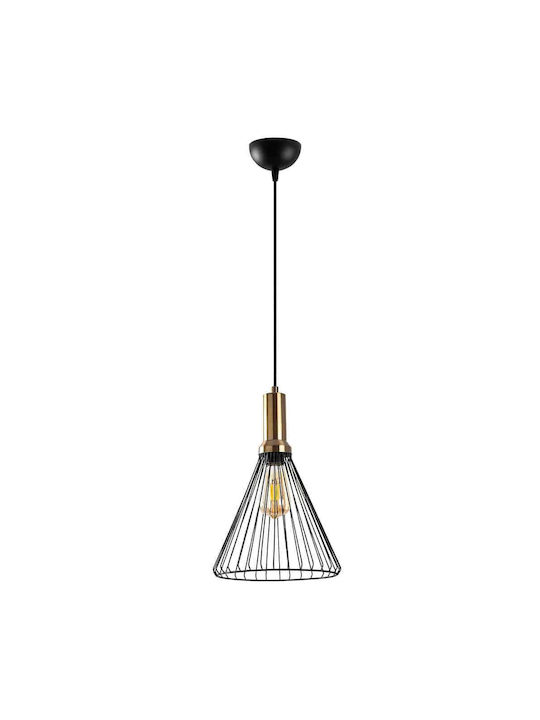 Opviq Dear Κρεμαστό Φωτιστικό Μαύρο με Ντουί E27 24x24x140εκ.