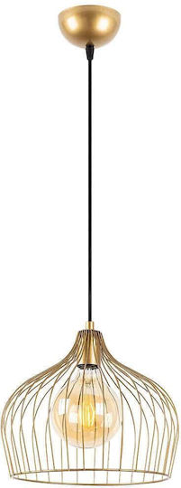 Opviq Gold Κρεμαστό Φωτιστικό Κίτρινο 30x30x121εκ. Opviq Gold Κρεμαστό Φωτιστικό Κίτρινο 30x30x121εκ.