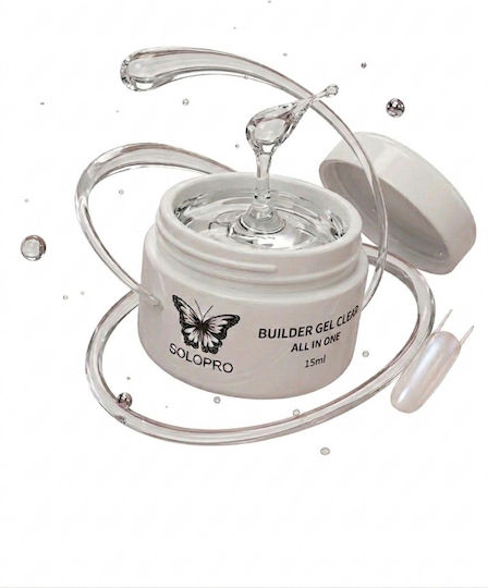 Solo Pro Builder Gel Νυχιών Διάφανο 15ml