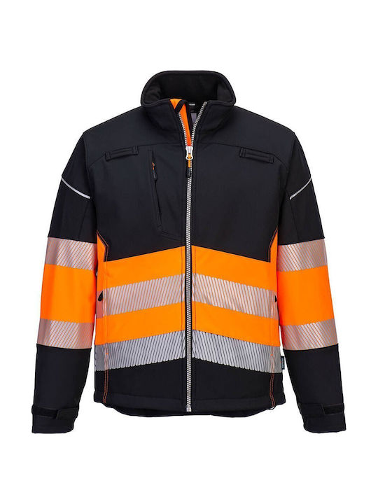 Portwest Pro Μπουφάν Ανακλαστικό Softshell Αδιάβροχο Portwest Pro Μπουφάν Ανακλαστικό Softshell Αδιάβροχο