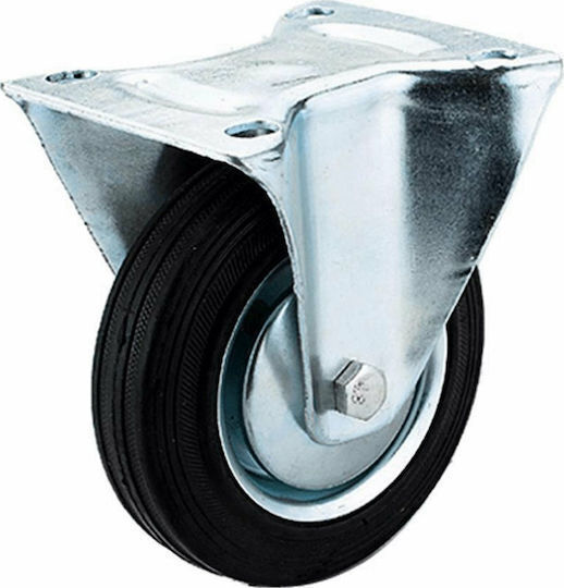 Ruotec 502.000.002.075 Wheel Rotating with Brake Industrial Black 75x22mm