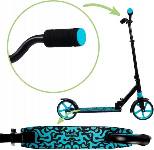 Kinderroller Klappbar 2-Rad für 5+ Jahre Grau Zola