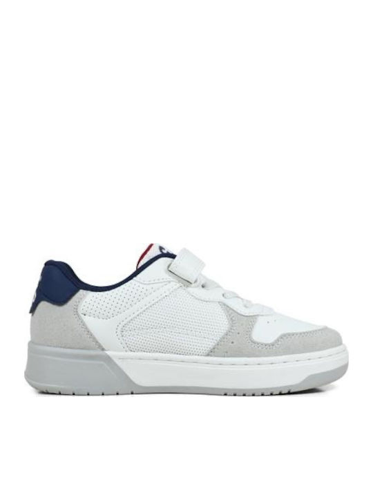 Kids Sneakers Anatomic with Hoop & Loop Closure White