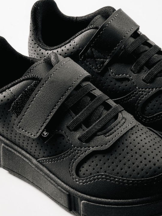 Kinder Sneaker mit Bügel- und Schleifenverschluss Schwarz