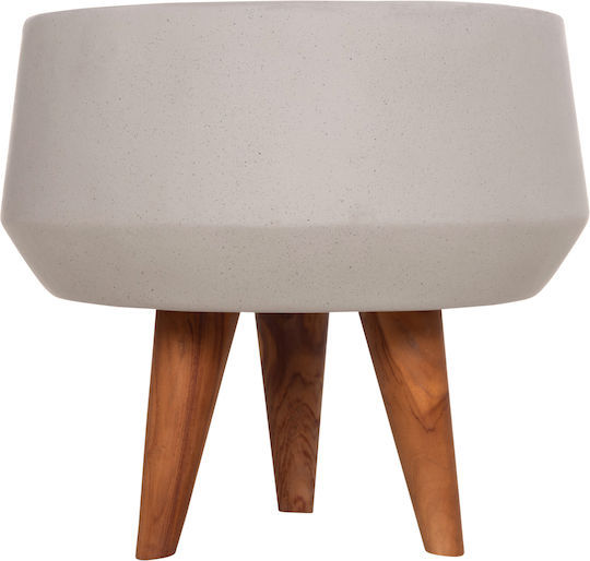 HomeMarkt Quan Γλάστρα Τσιμεντένια Γκρι 40x40x50εκ.