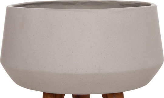 HomeMarkt Quan Γλάστρα Τσιμεντένια Γκρι 40x40x50εκ.