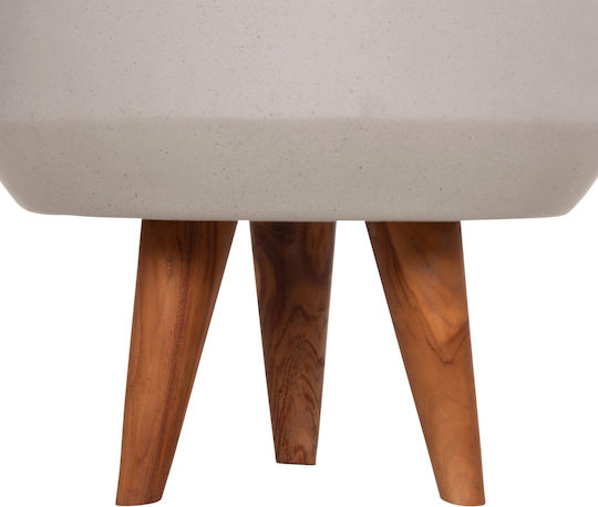 HomeMarkt Quan Γλάστρα Τσιμεντένια Γκρι 40x40x50εκ.