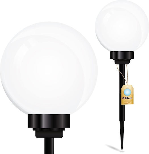 Volteno Solarleuchte Ball 24W mit Kaltweiß Licht 6500K IP44 25cmx25cmx73cmcm
