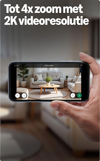 Mini 2K+ IP-Überwachungskamera Wi-Fi Full HD+ 4 MP mit Zwei-Wege-Kommunikation