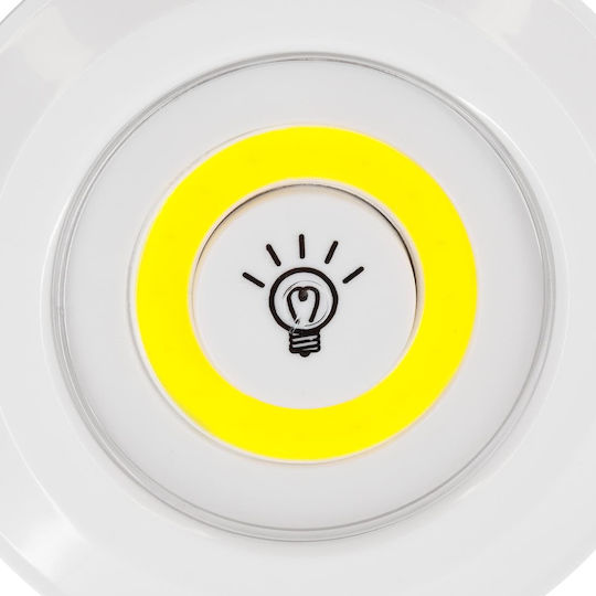 GloboStar Διακοσμητικό Φωτιστικό LED Ψυχρό Λευκό 6000K 3τμχ 9x2.3x9εκ.