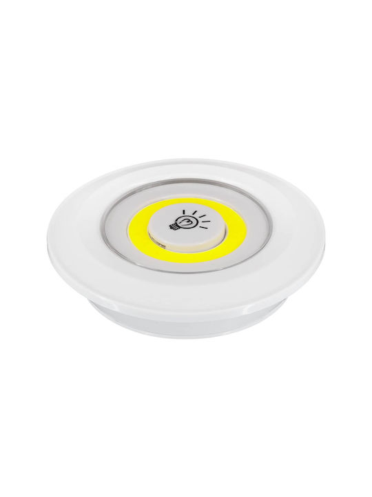 GloboStar Διακοσμητικό Φωτιστικό LED Ψυχρό Λευκό 6000K 3τμχ 9x2.3x9εκ.