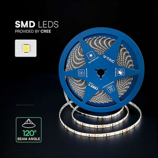 V-TAC LED Strip 24V Warm White Light 10m Type SMD2835