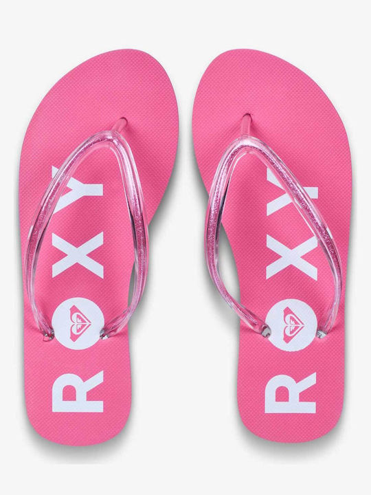 Women's Flip Flops in Fuchsia Color