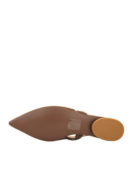Suede Women's Ballerina Shoes in Brown Colour