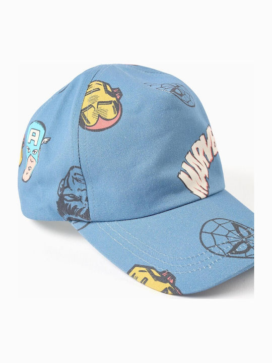 Zippy Kids' Jockey Fabric Blue Hat