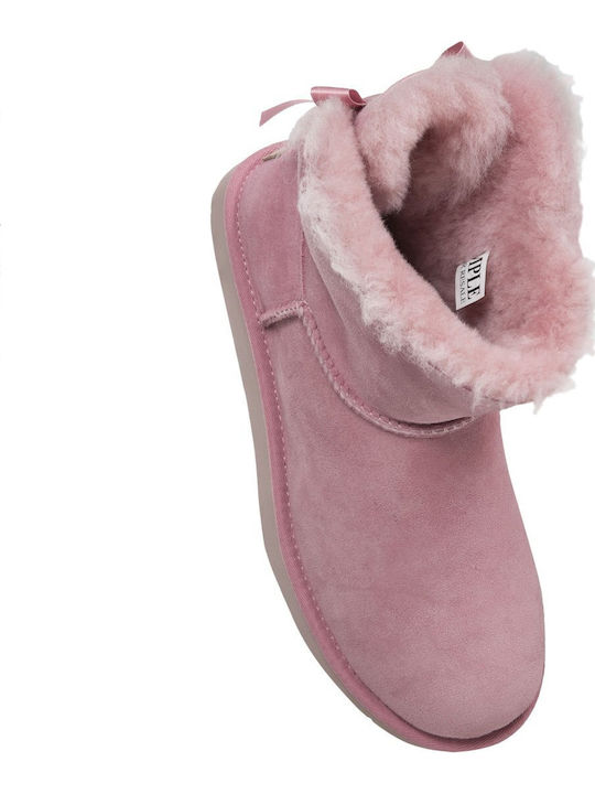 Mini Bailey Bow II Wildleder Stiefeletten Damen Rosa