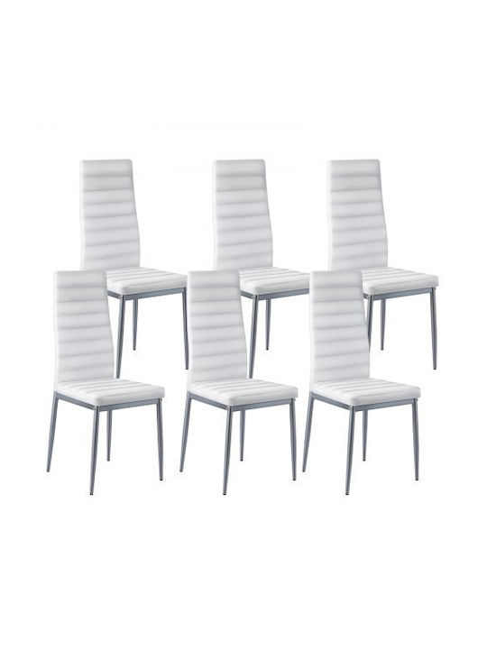Stühle Speisesaal White 6Stück