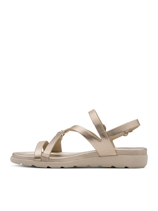 Leather Women's Sandals Rose Gold