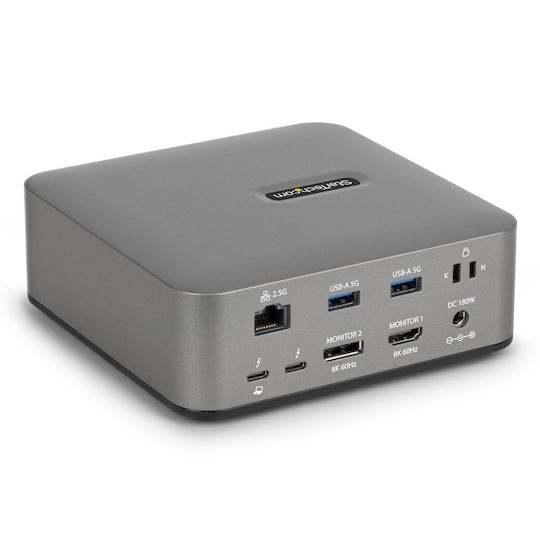 StarTech Docking Station με Γκρι (215UE-TB5USB4DOCK)