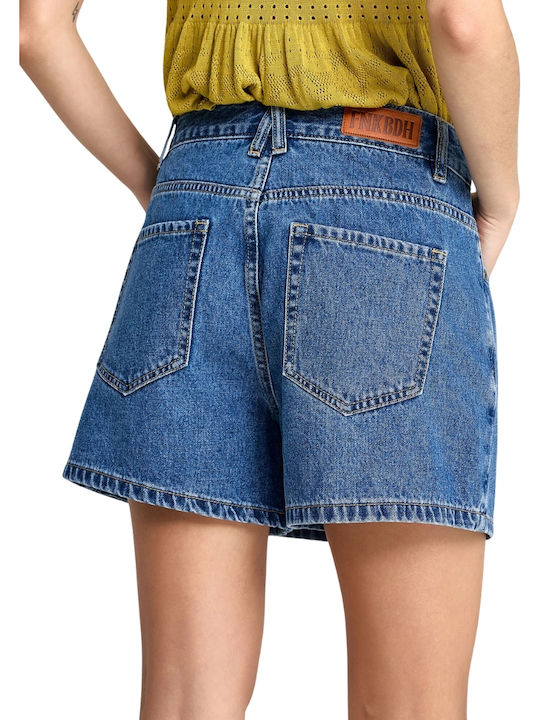 Women's Denim Skorts Mid Blue