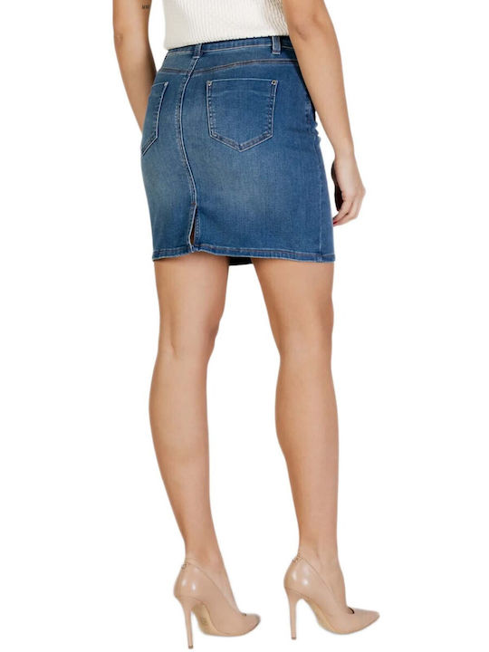Denim Mini Skirt Blue