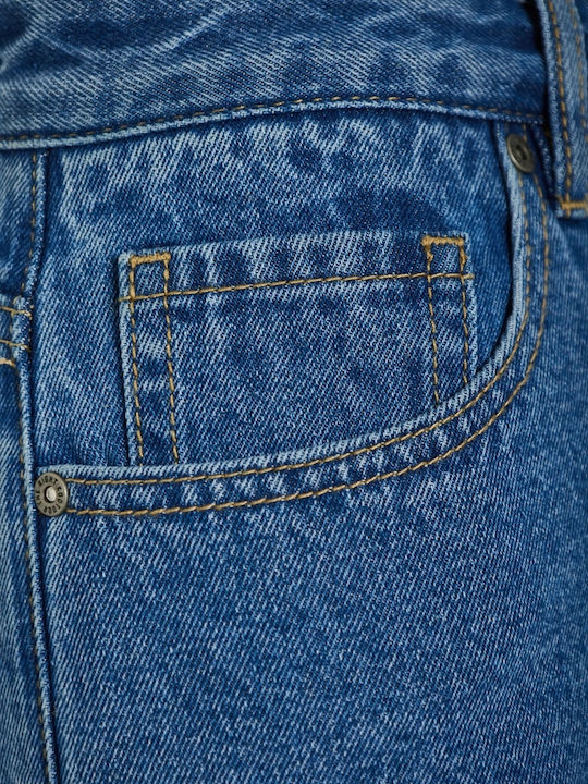 Women's Denim Skorts Mid Blue