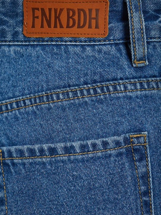 Women's Denim Skorts Mid Blue