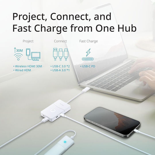 D-Link USB-C Dockingstation Mit Weiß (DUP-501)