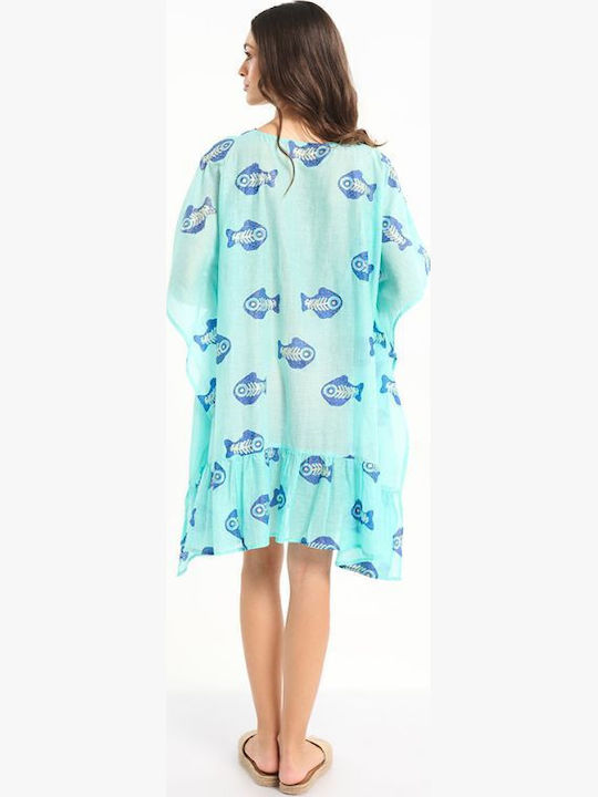 Ble Resort Collection Women's Turquoise Beach Caftan