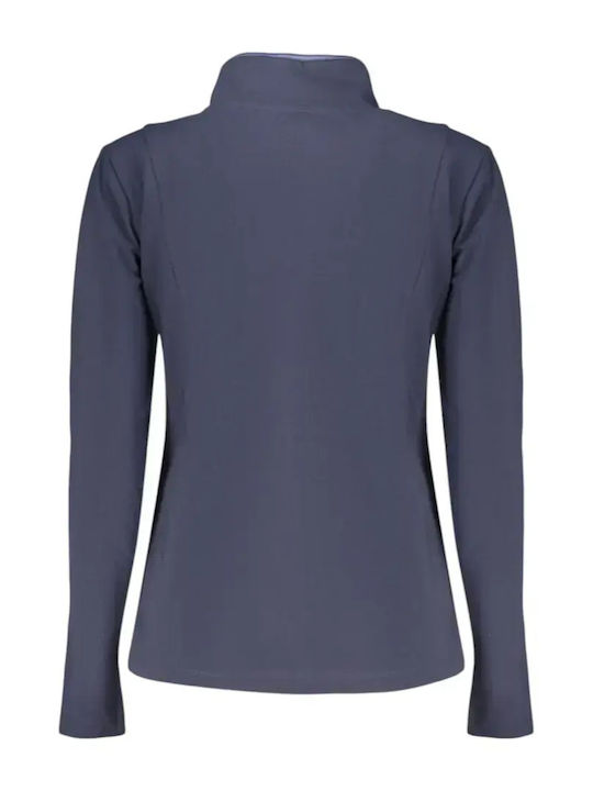 Damen Strickjacke mit Reissverschluss Marineblau