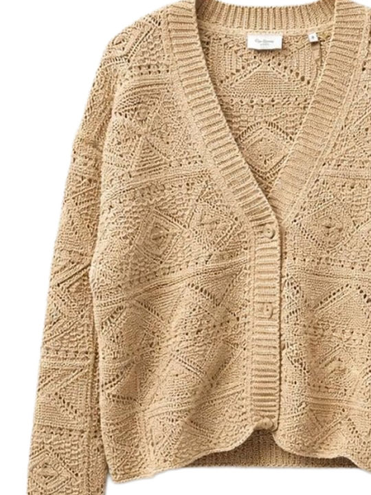 Women's Knitted Cardigan Base Beige