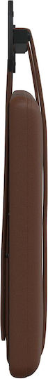 vidaXL Leather Brown Bed Headboard Cushion 80x40cm