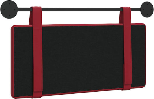 vidaXL Leather Red Bed Headboard Pillow 80x40cm