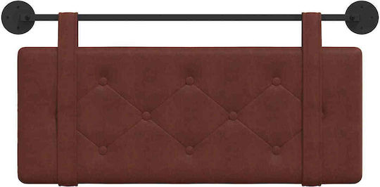 vidaXL Leather Brown Bed Headboard Cushion 100x40cm