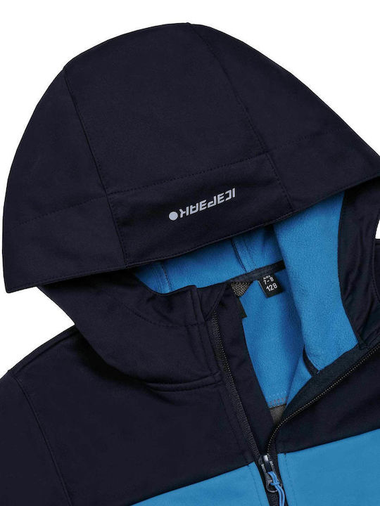 Waterproof Kids Sports Jacket with Hood Blue