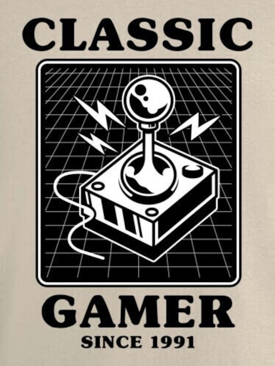 T-shirt Classic Gamer Since 1991 Pop Culture Sand