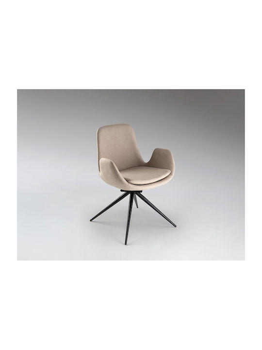 Dining Room Metallic Chair Beige