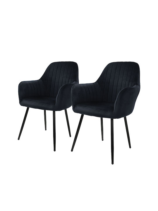 Stühle Speisesaal Black 2Stück