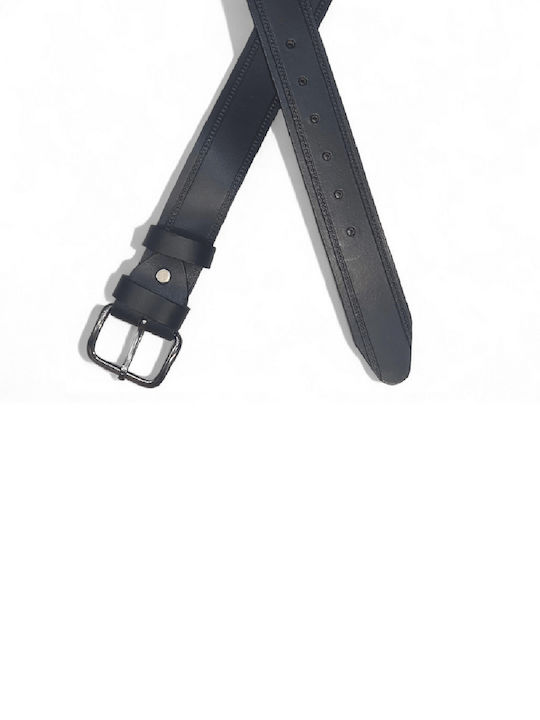 Herren Gürtel Leder Schwarz
