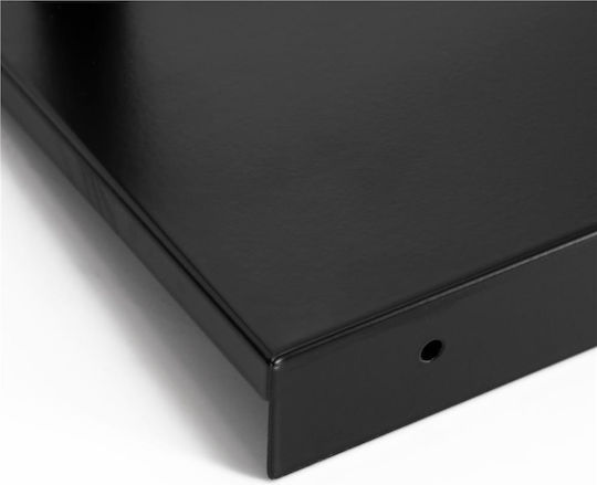 Double Wall-Mounted Bathroom Shelf Unit with Screws 31x15cm Black