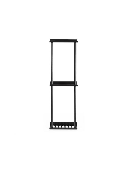 Wall-Mounted with Screws 25x16cm Black