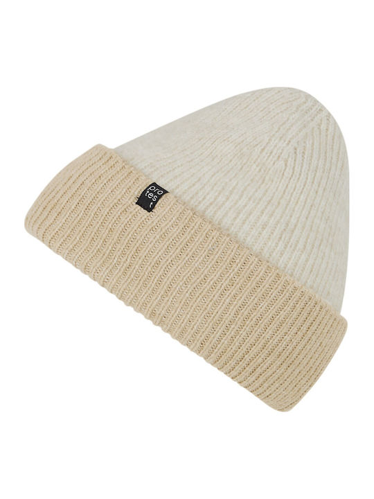 Beanie Women's Knitted Beanie in White Colour