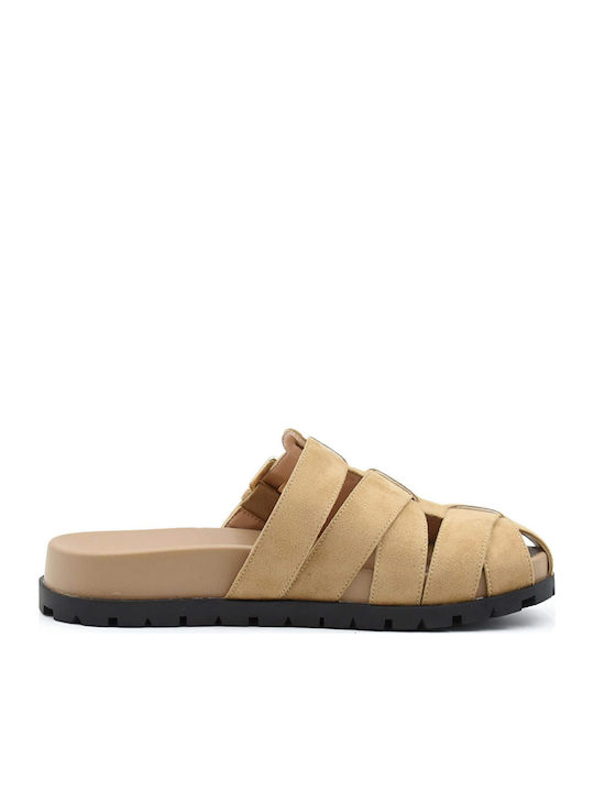 Women's Flat Sandals Beige