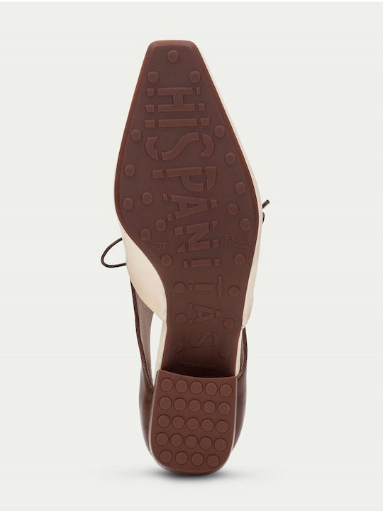 Leather Women's Oxfords in Brown Colour