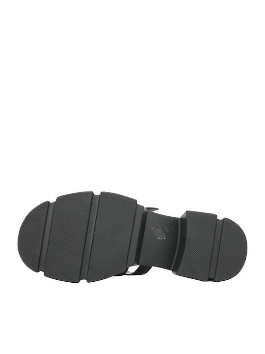 Midal Leather Women's Flat Sandals Black