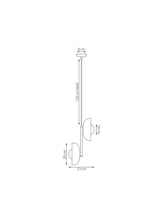 Emibig Vanila Brown Ceiling Light 2