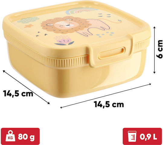 Curver Recipient De Mâncare Pentru Copii Din Plastic 0.9l Galben