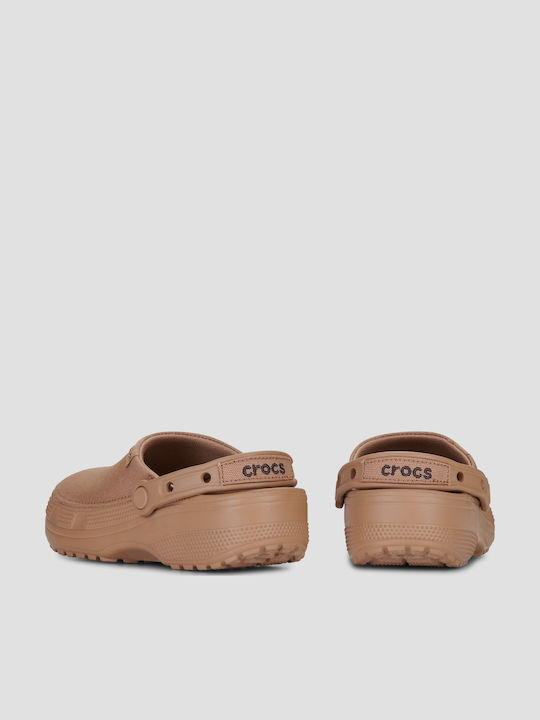 Crocs Classic Damen Holzschuhe Braun