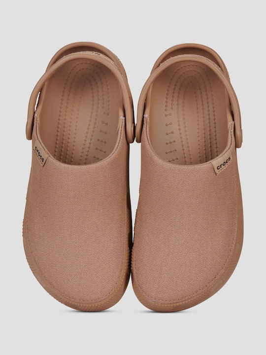 Crocs Classic Damen Holzschuhe Braun