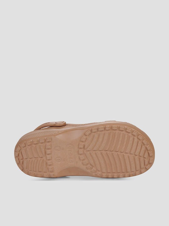 Crocs Classic Damen Holzschuhe Braun